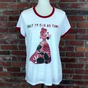 Disney Beauty and the Beast Tale As Old As Time Belle Ringer Tee Size XL